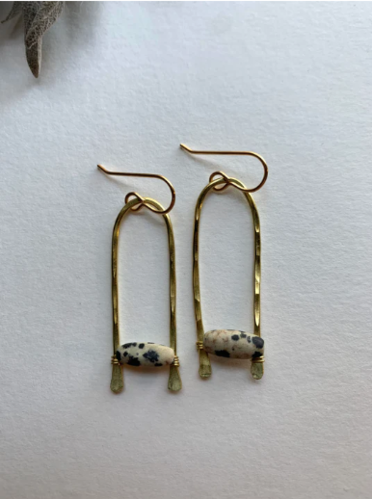 Brass Drop Earrings