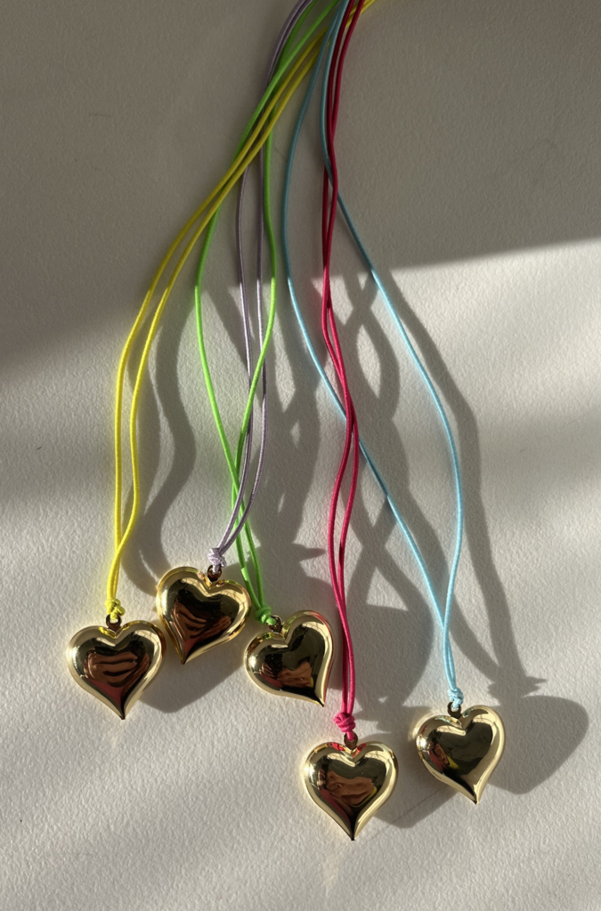 The OG Puffy Heart Necklace: Gold