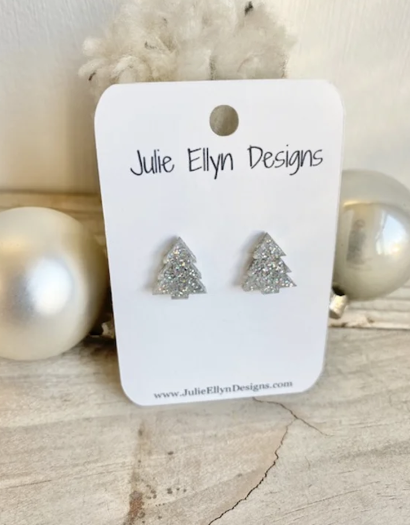 Sparkle Christmas Tree Stud Earrings