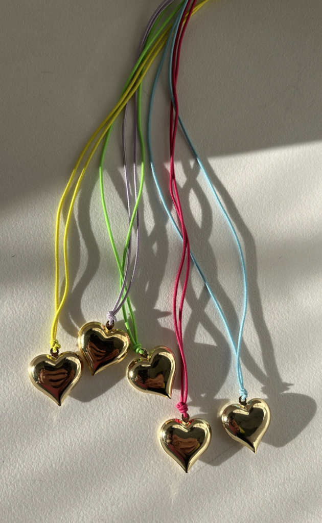 The OG Puffy Heart Necklace: Gold