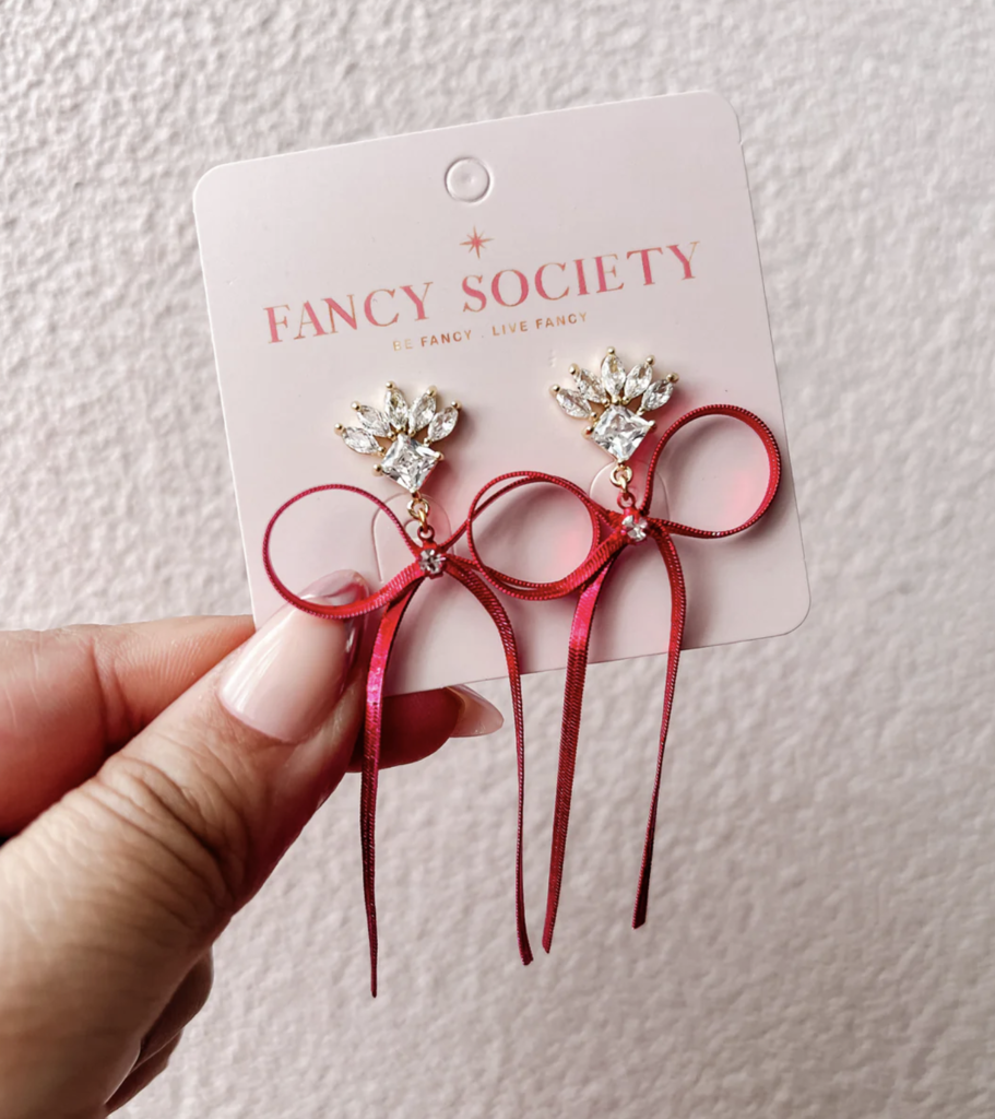 Bow Chain Earrings