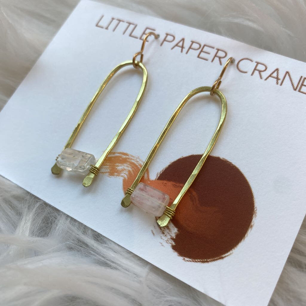 Brass Drop Earrings