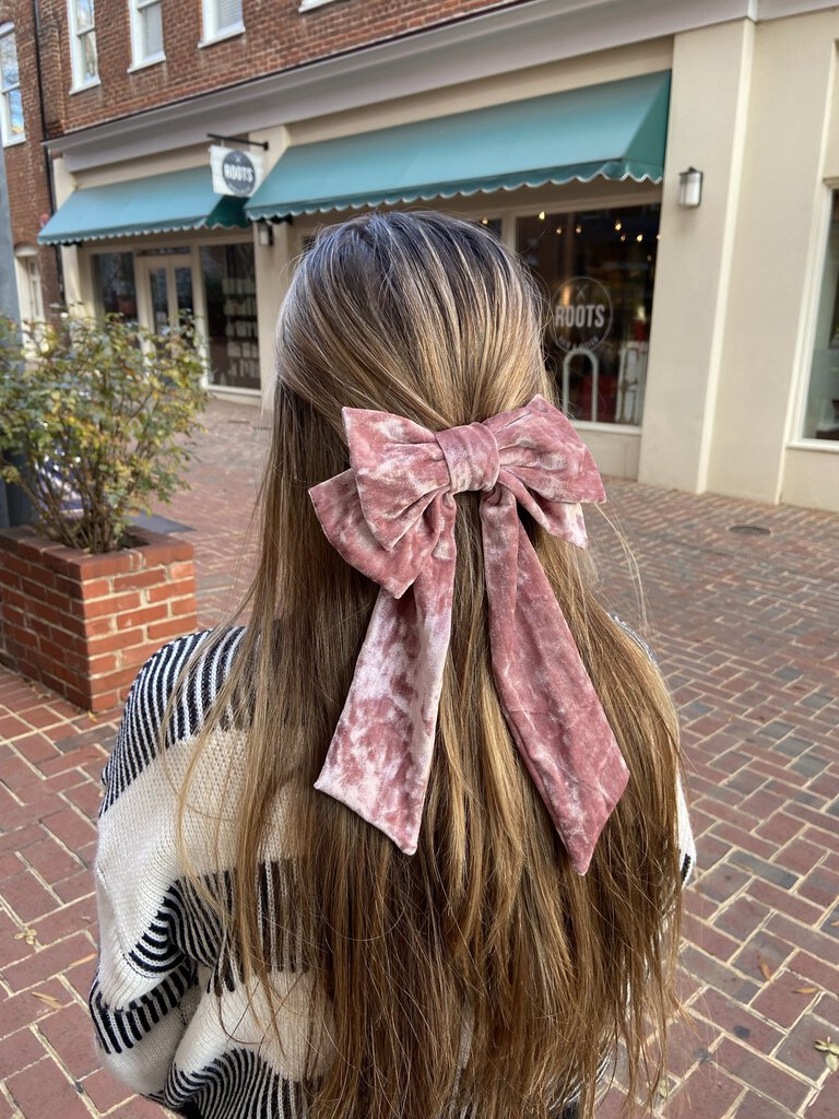 Velvet Double Bow Hair Clip