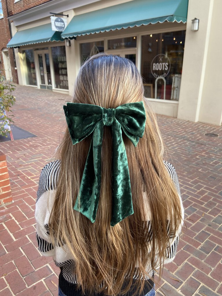 Velvet Double Bow Hair Clip