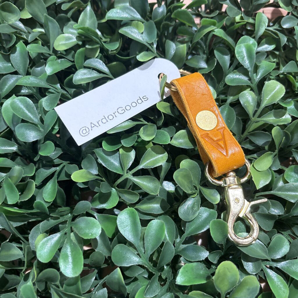 Small Leather Keychain